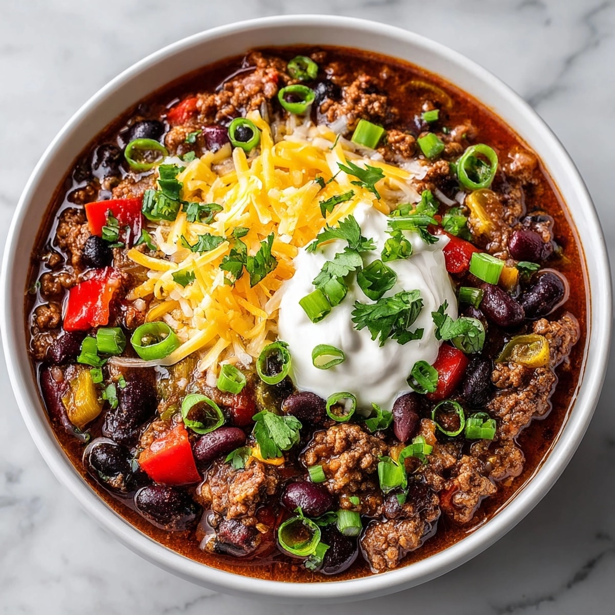 Hearty Instant Pot Halloween Chili: ground beef, beans, pumpkin simmering, topped with cheddar.