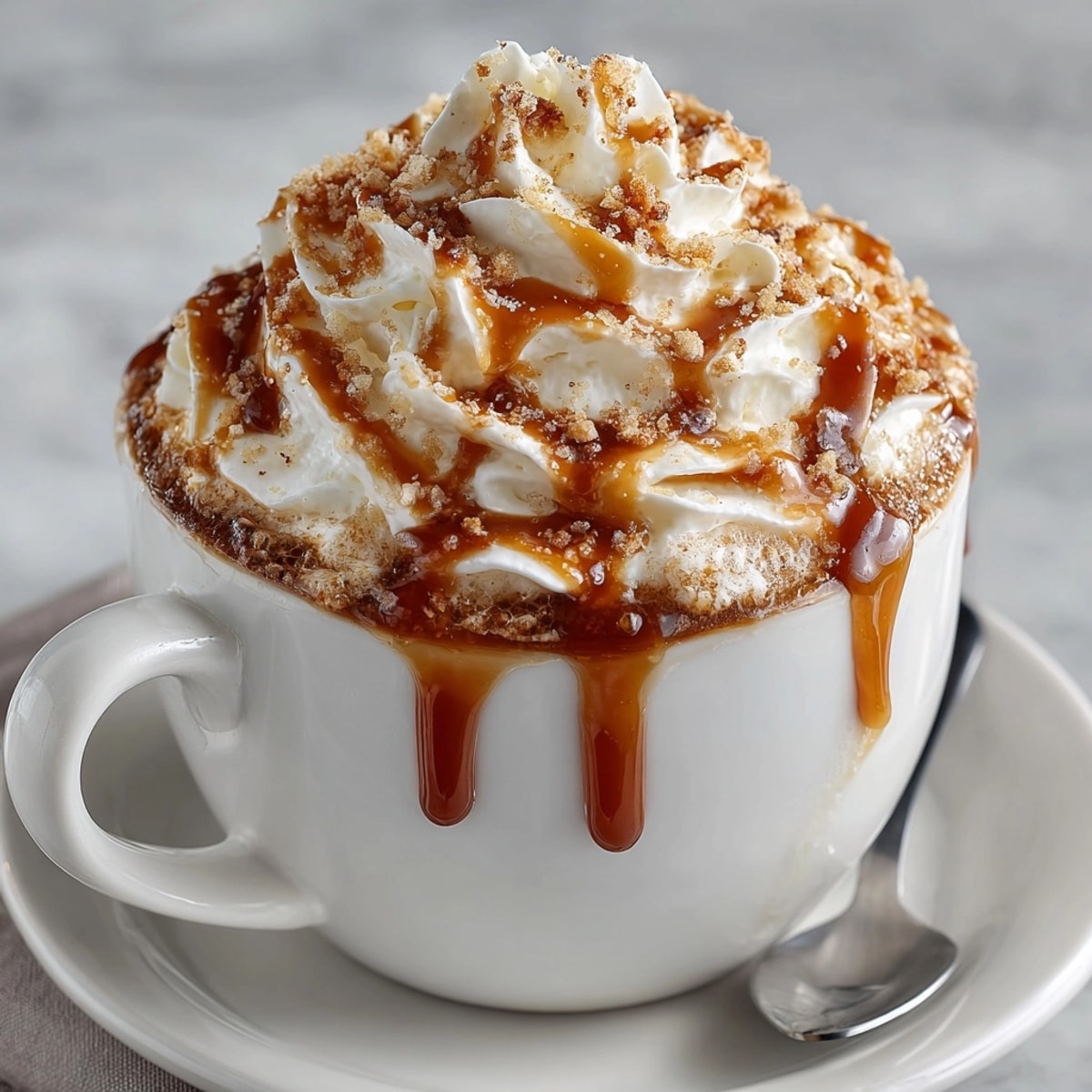 Buttery, frothy Buttered Beer, a warmly spiced, magical beverage served steaming hot.