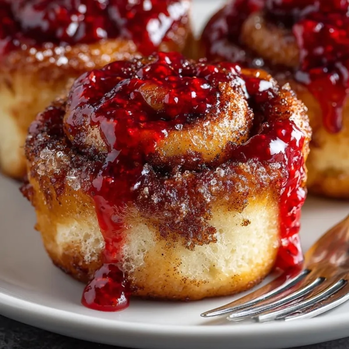 Warm, freshly baked Halloween Cinnamon Roll &quot;Intestines,&quot; shaped to gross perfection, ready for a party.