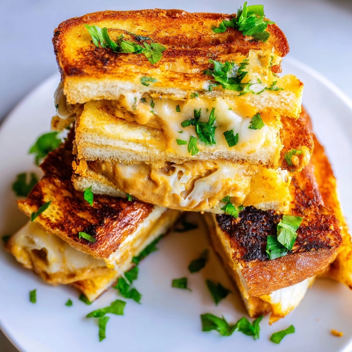 Thai Peanut Grilled Cheese Sticks: a warm, nutty, and savory fusion snack.