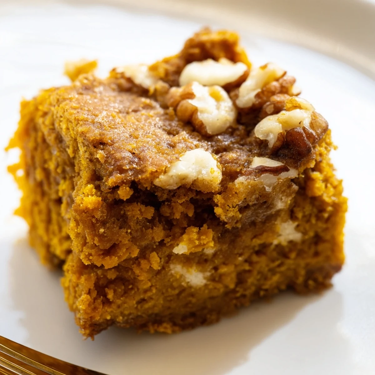 Maple Bourbon Pumpkin Blondies