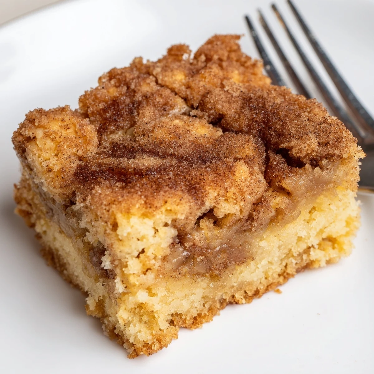 Soft and chewy Cinnamon Sugar Apple Butter Blondies with a golden crust and warm spices.  