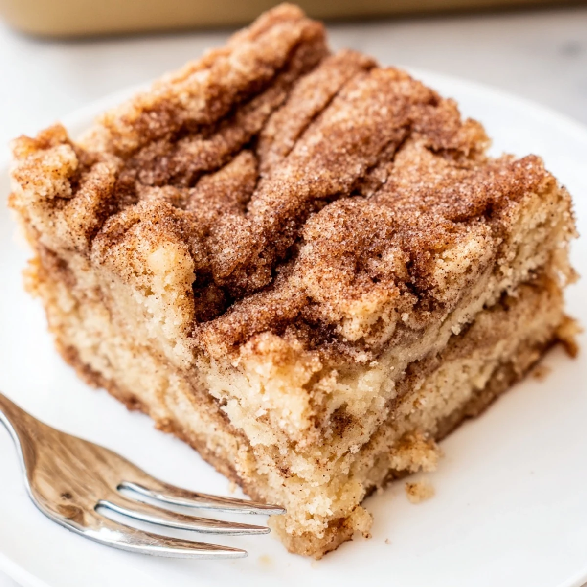 Deliciously spiced Cinnamon Sugar Apple Butter Blondies topped with a sweet cinnamon sugar crunch.
