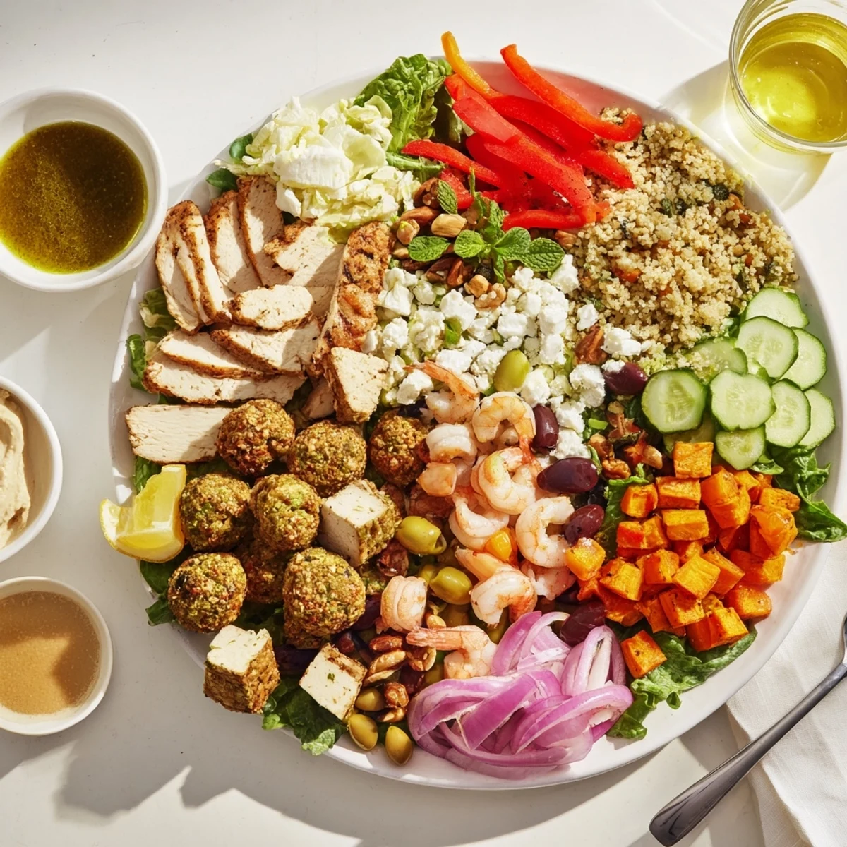 A colorful build-your-own boards and bowls spread, perfect for gatherings.  