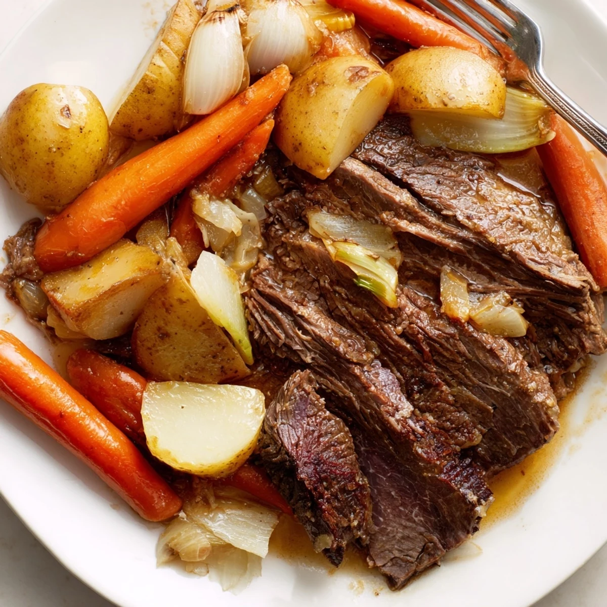 Sunday Pot Roast Roasted Veggies