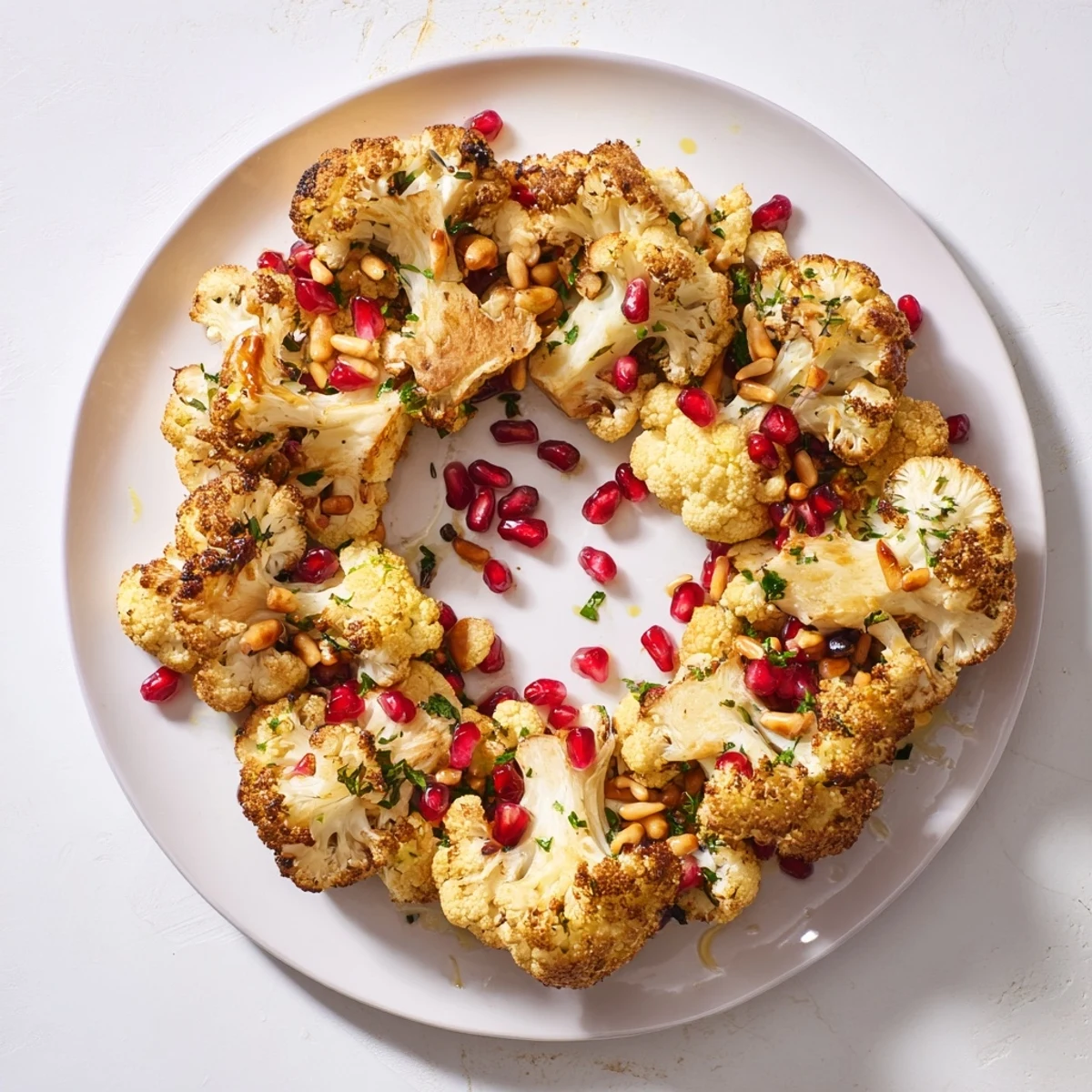 Roasted Garlic Herb Cauliflower