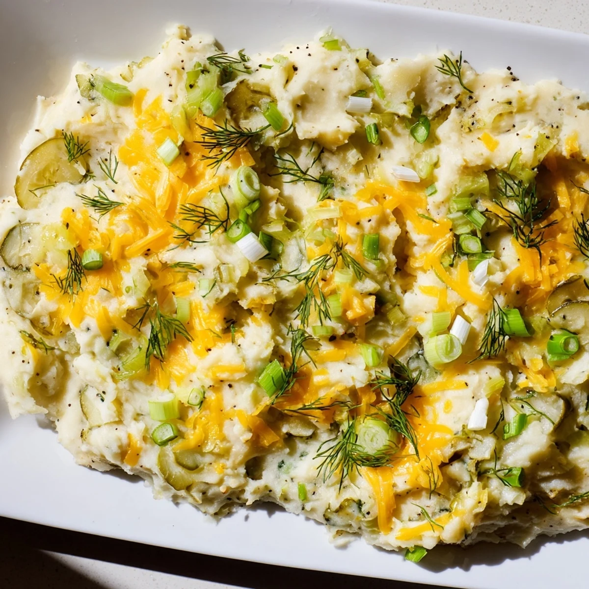 Dill Pickle Mashed Potatoes