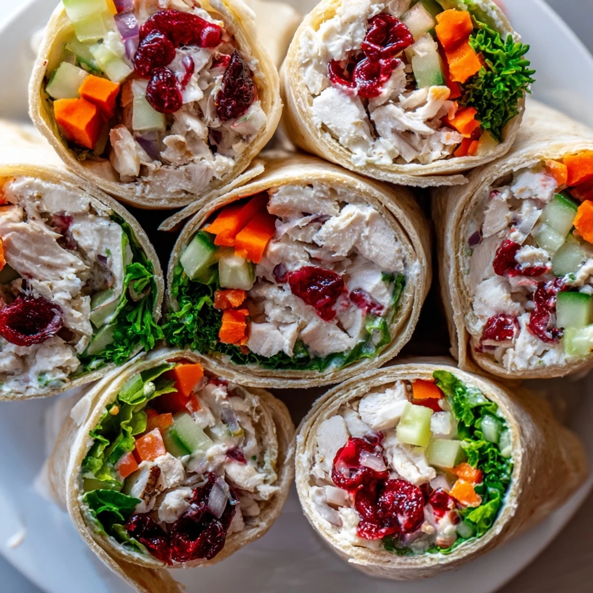 Cranberry Chicken Salad Wraps