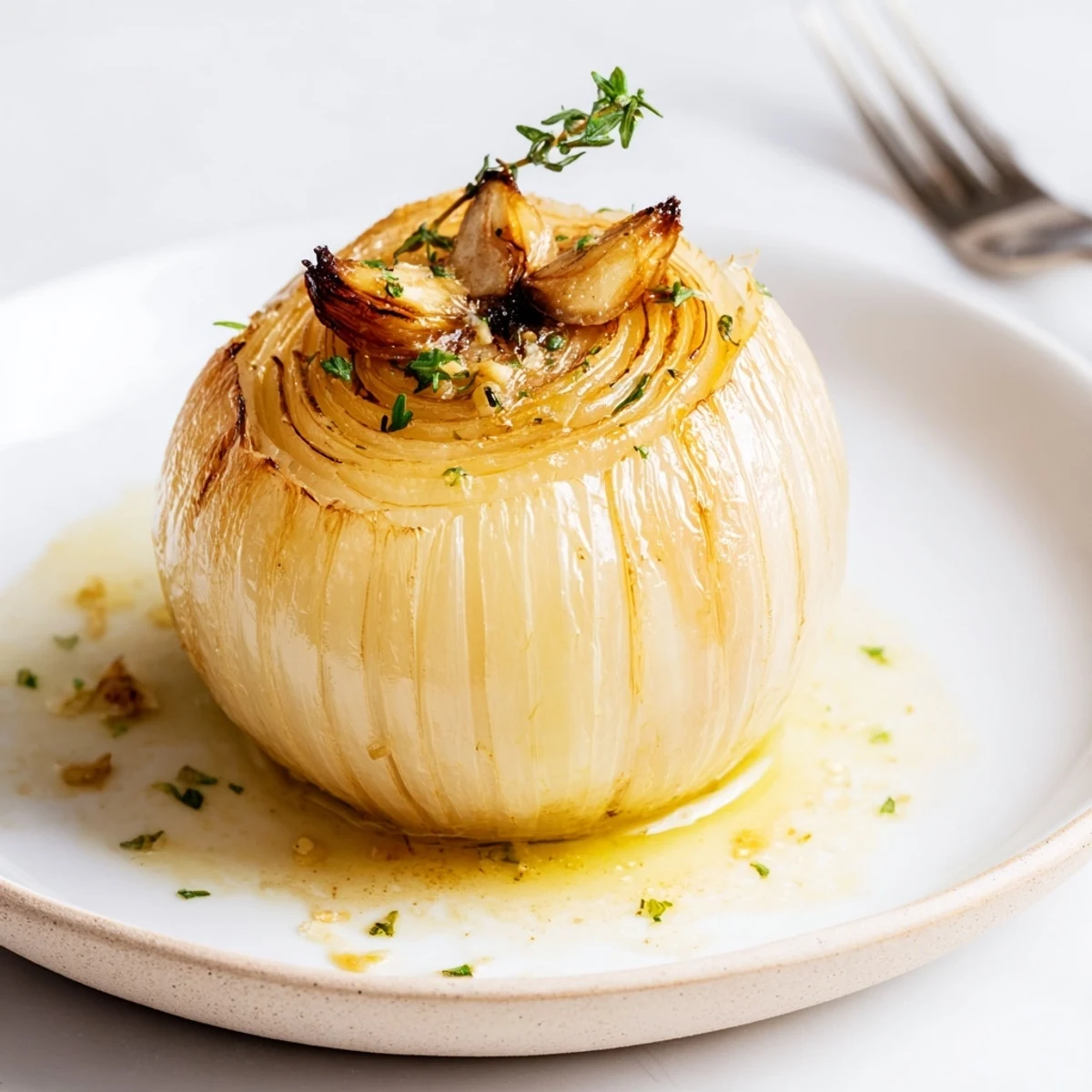 Warm, butter-soaked Onion Boil, fragrantly sizzling inside the foil, a savory side dish.