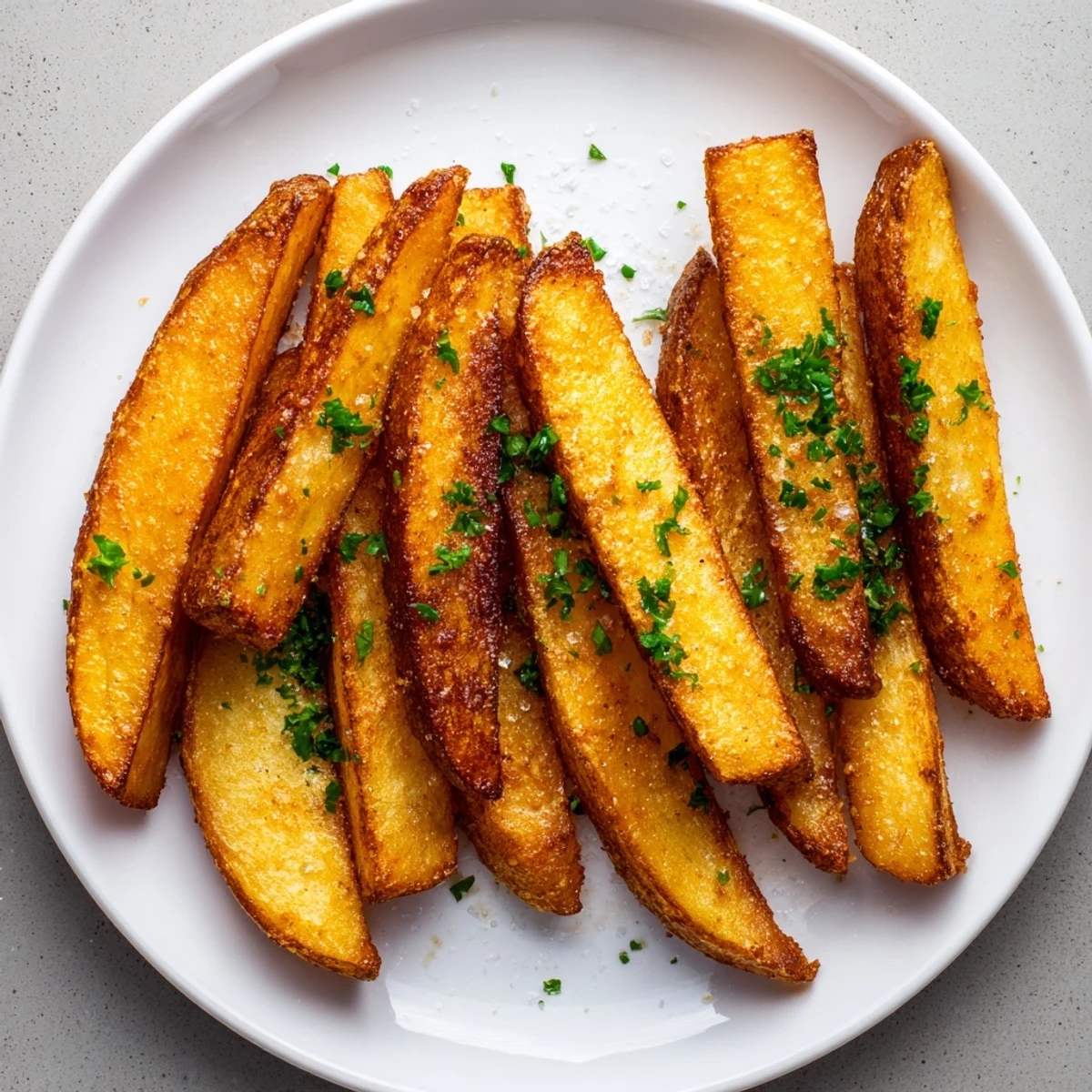 Crispy golden 15-Minute Microwave Crispy Potatoes, seasoned perfectly and ready for serving.