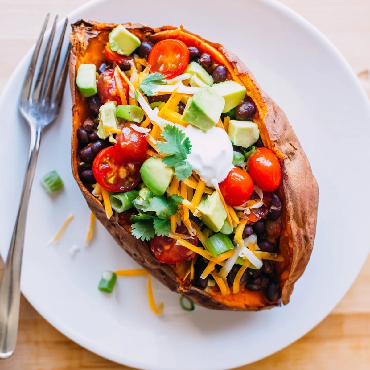 Loaded Baked Sweet Potatoes