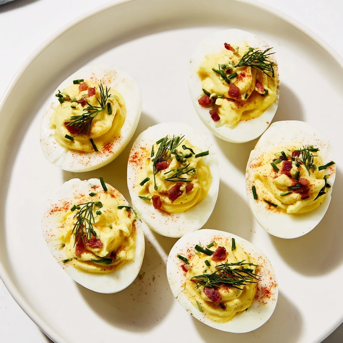 Loaded Eggs with Paprika Dill