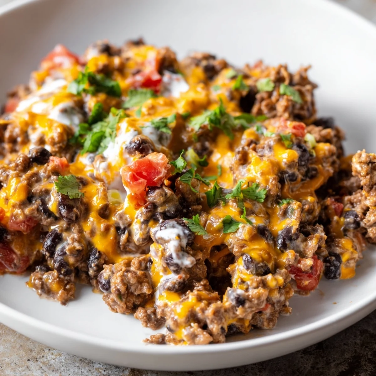 Golden, bubbly Slow Cooker Cream Cheese Taco Dip with perfect creamy texture, served with crispy tortilla chips.