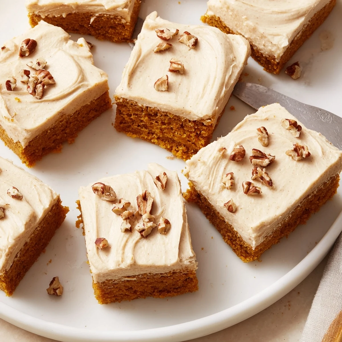 Pumpkin Bars Brown Sugar Frosting