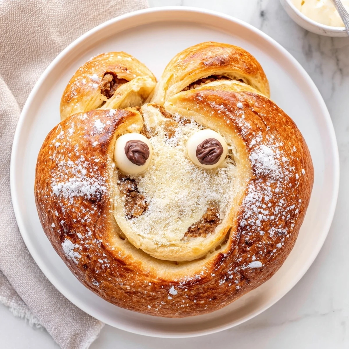 Imagine these flaky, warm Sleeping Gingerbread Puff Pastry Pockets, dusted with powdered sugar and ready to eat.
