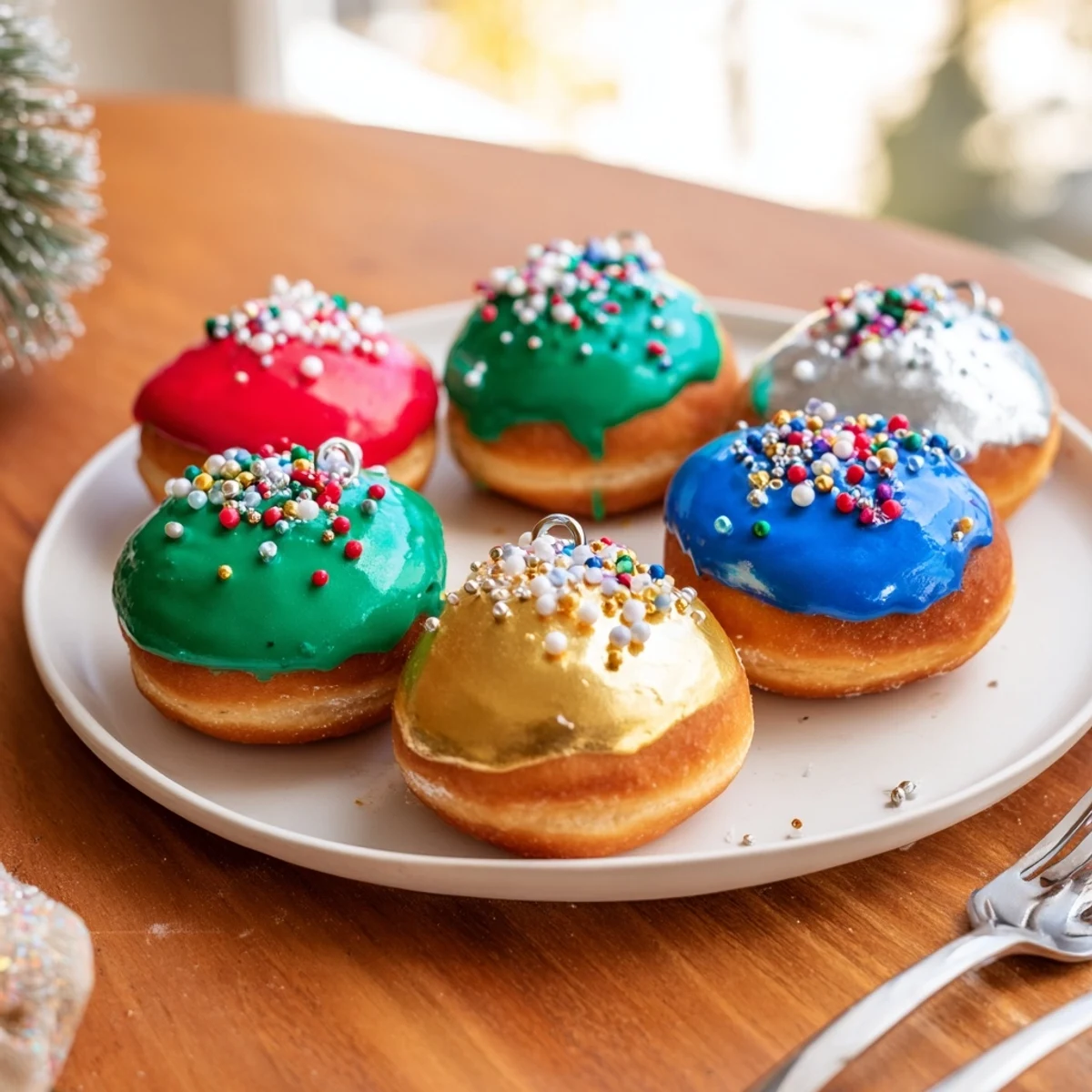 Festive Christmas Ornament Beignets