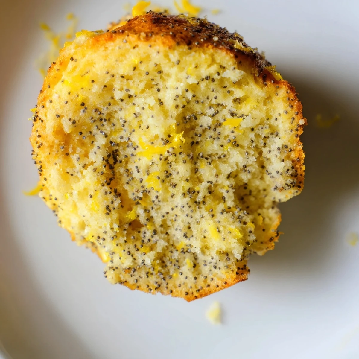 Soft, moist lemon poppy seed muffins, perfect breakfast treat with bright, zesty lemon flavor.