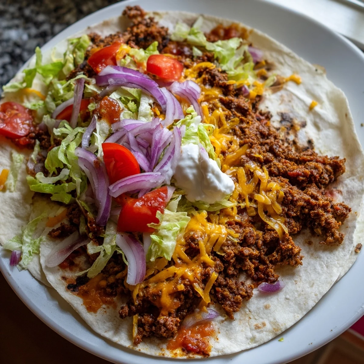 Imagine biting into these crispy Smash Tacos, filled with seasoned beef and your favorite taco fixings.
