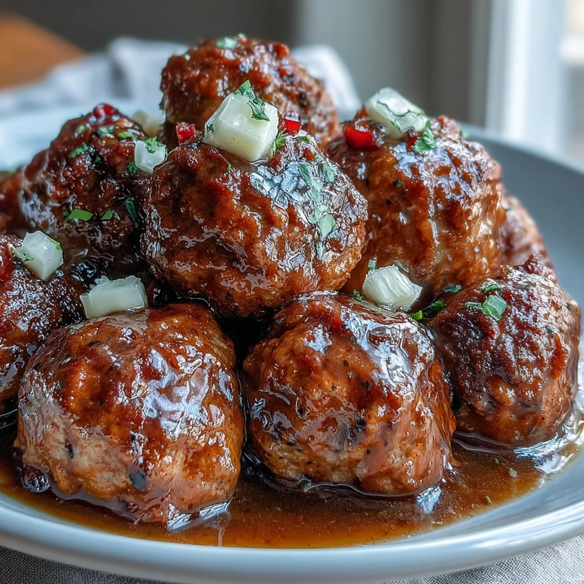 Savory Crockpot Mississippi Meatballs simmer in a rich, buttery sauce with tangy pepperoncini. Serve over creamy mashed potatoes for a comforting family dinner. 