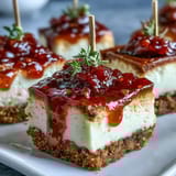 Creamy mini cheesecakes in graham cracker crusts, adorned with mixed berries and diploma-themed picks for celebratory desserts.