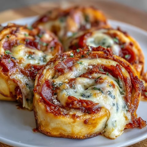 Golden-baked Tortilla Pizza Rolls spiral open to reveal molten mozzarella and zesty tomato sauce with pepperoni on a parchment-lined tray.