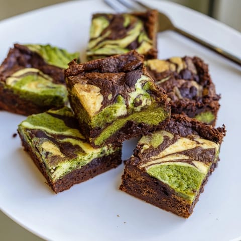 Matcha Cheesecake Swirl Brownies