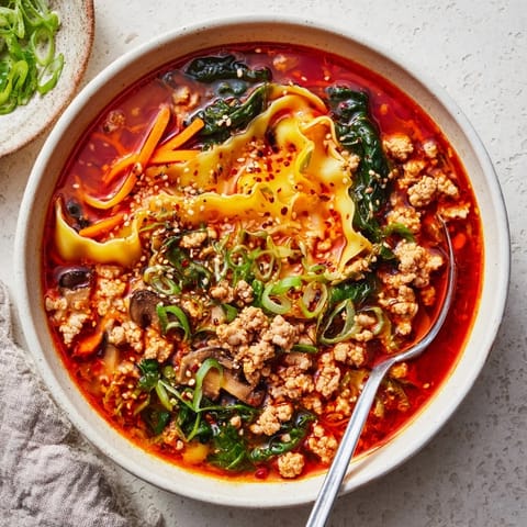 Spicy Ramen-Inspired Lasagne Soup