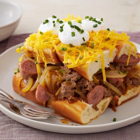 Chili Dog Casserole Bake