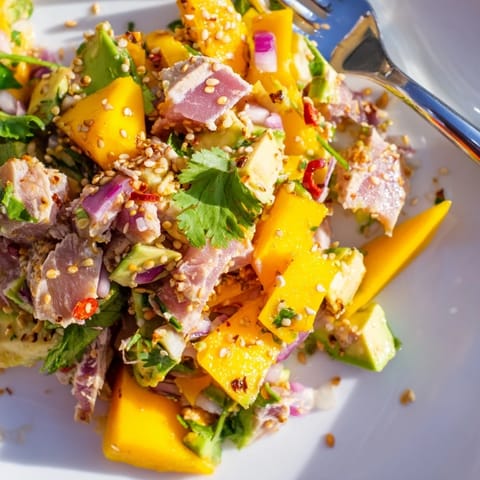 Spicy Mango Avocado Tuna