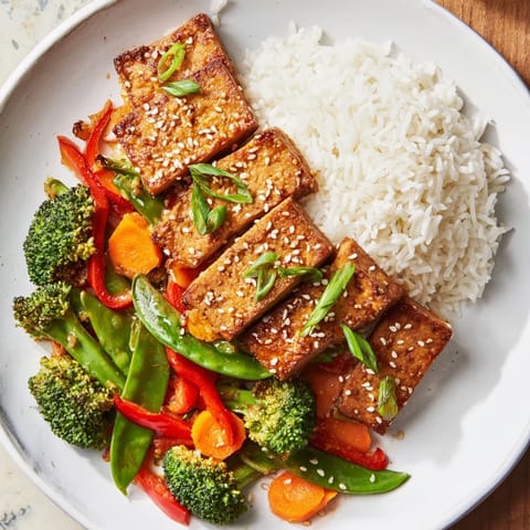Pressed Tofu Steaks Vegetables