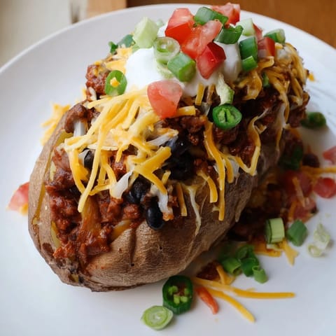 Loaded Baked Potato Chili Cheese