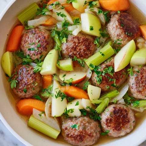 Stovetop Sausage Celery Apple