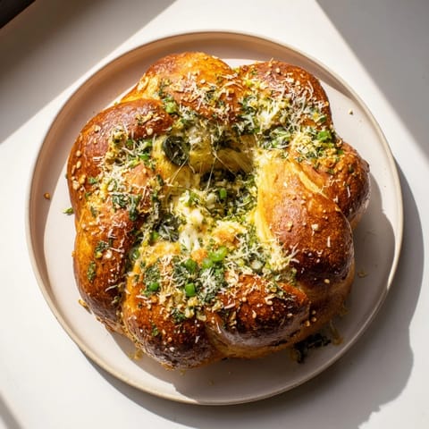 Savory Herb Cheese Olive Wreath