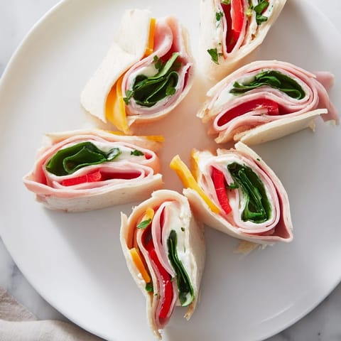 Star-Shaped Deli Roll-ups