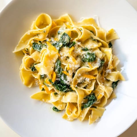 Creamy Spinach Garlic Noodles
