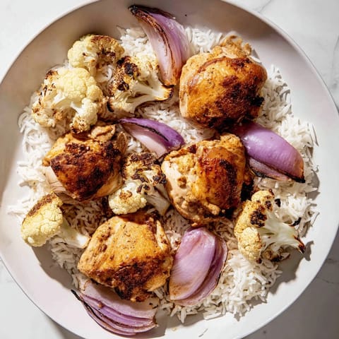 Roasted Cauliflower Chicken Dish
