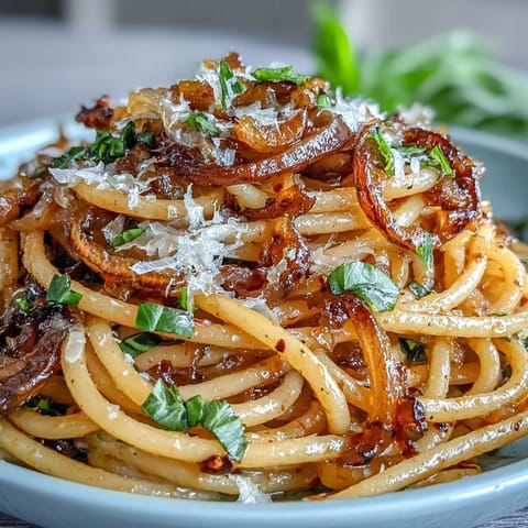 Caramelized Onion Pasta Chili Oil