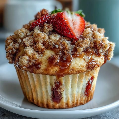 Strawberry Sourdough Muffins Crumb