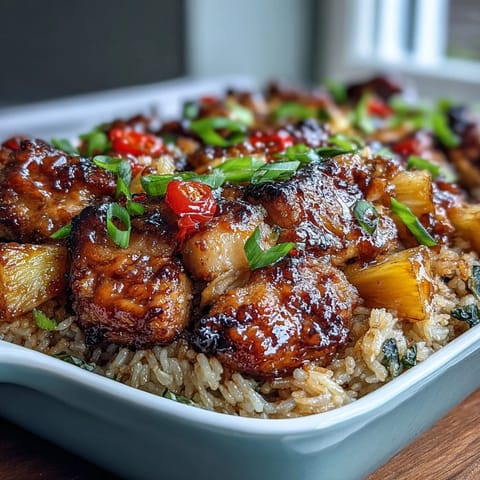 Pineapple Chicken Rice Bake