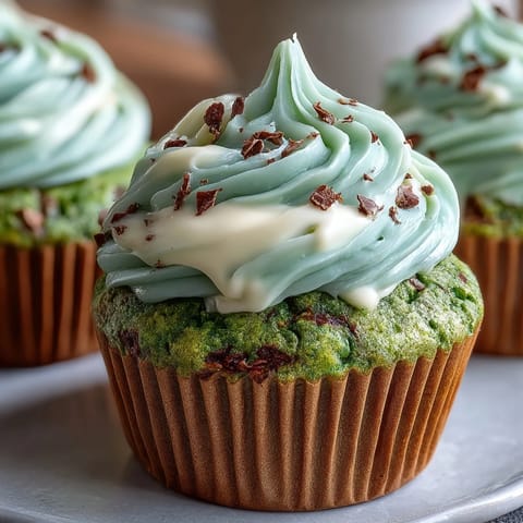 St. Patricks Green Velvet Cupcakes