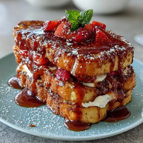 Spring Brunch Strawberry French Toast