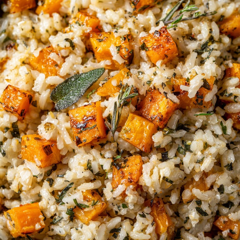 A close up of rice with vegetables.