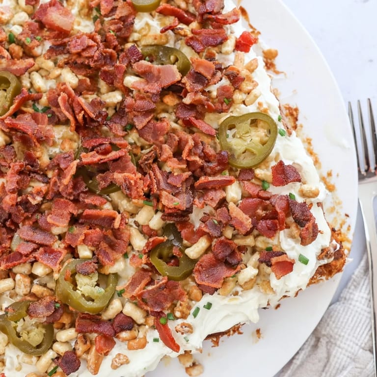 Irresistible Loaded Jalapeño Pretzel Sheet Cake, perfect for game-day gatherings and snacks.