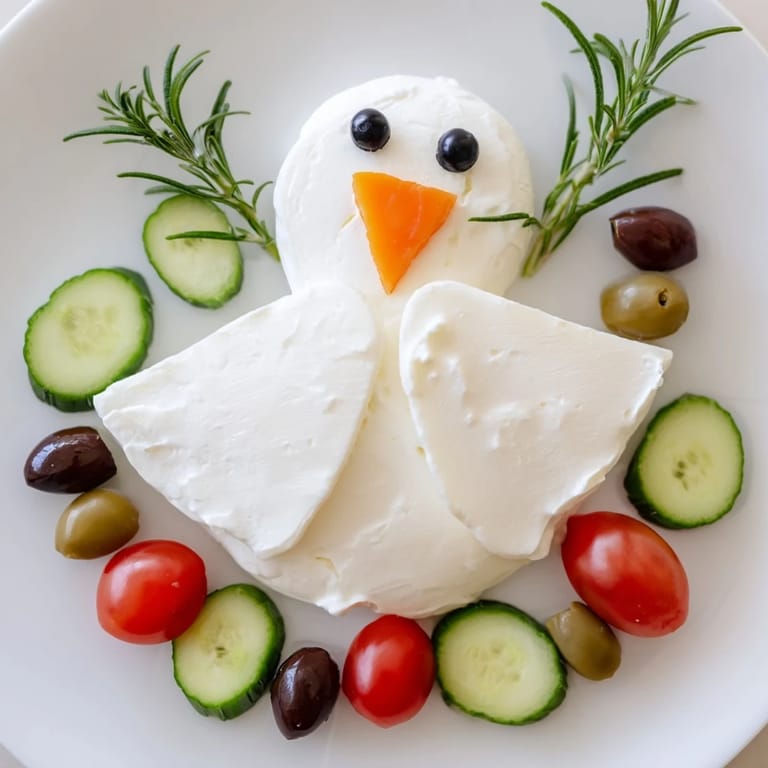 Festive Peace Dove Christmas Olive Platter, a visually stunning appetizer ready for your holiday celebrations.