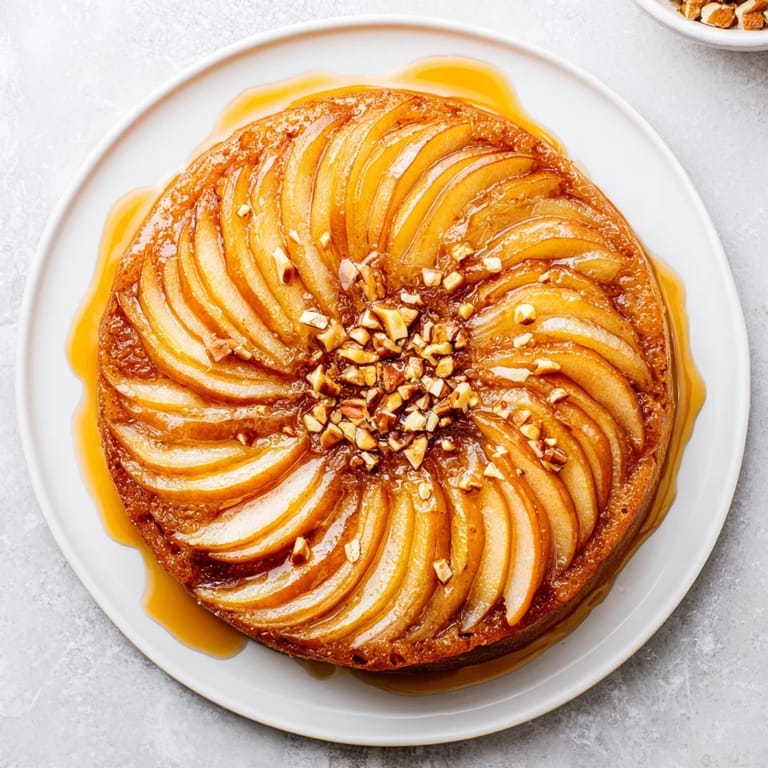 Sweet honey glazes the perfectly arranged pear slices, ready for a delightful, quick snack.