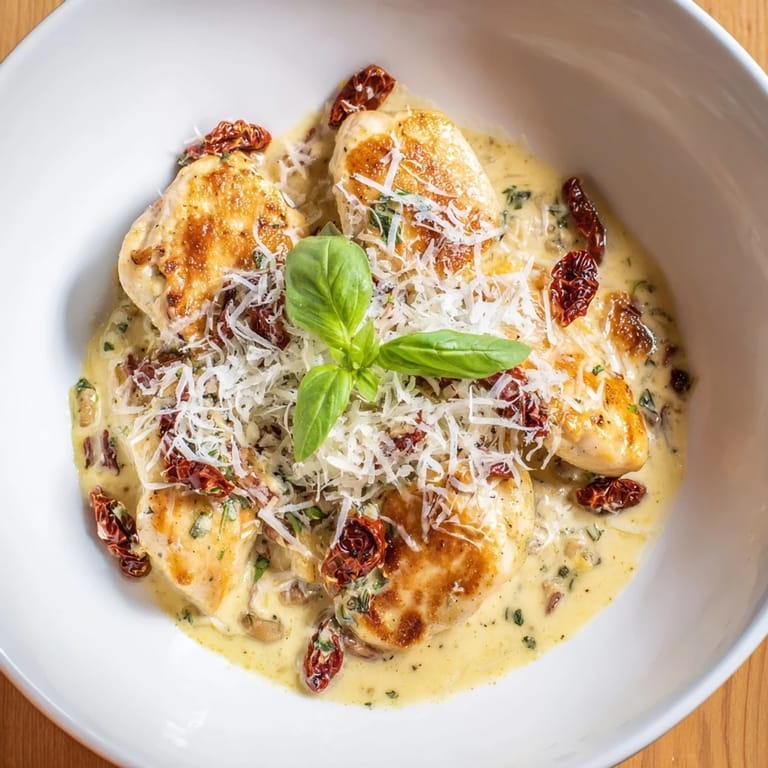 Golden-brown chicken breasts smothered in luscious sauce—it's the flavorful Marry Me Chicken recipe!