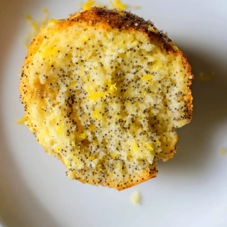 Soft, moist lemon poppy seed muffins, perfect breakfast treat with bright, zesty lemon flavor.