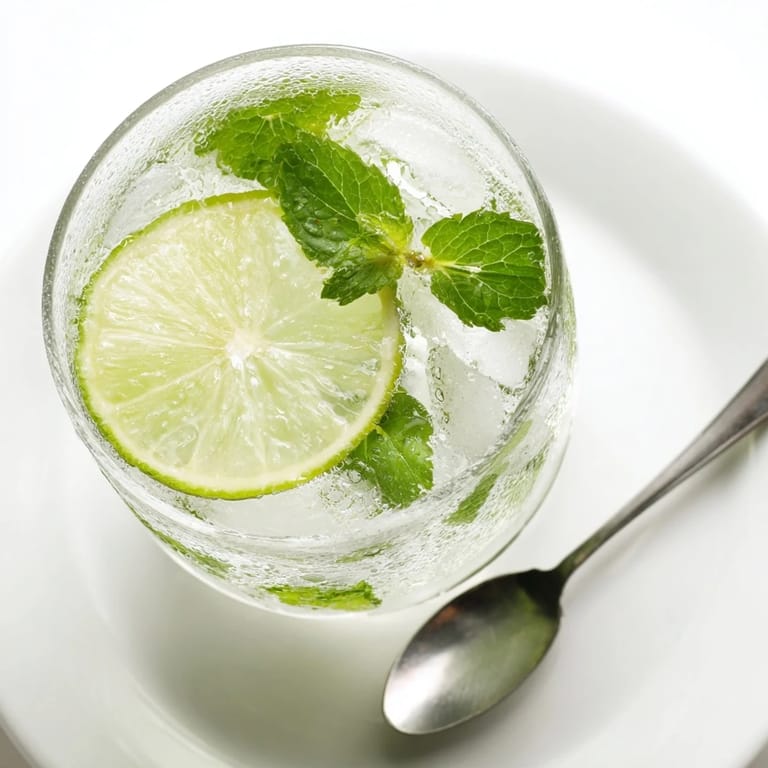 Bright green Mint Lime Agua Fresca is an icy, non-alcoholic Mexican refreshment for summer.