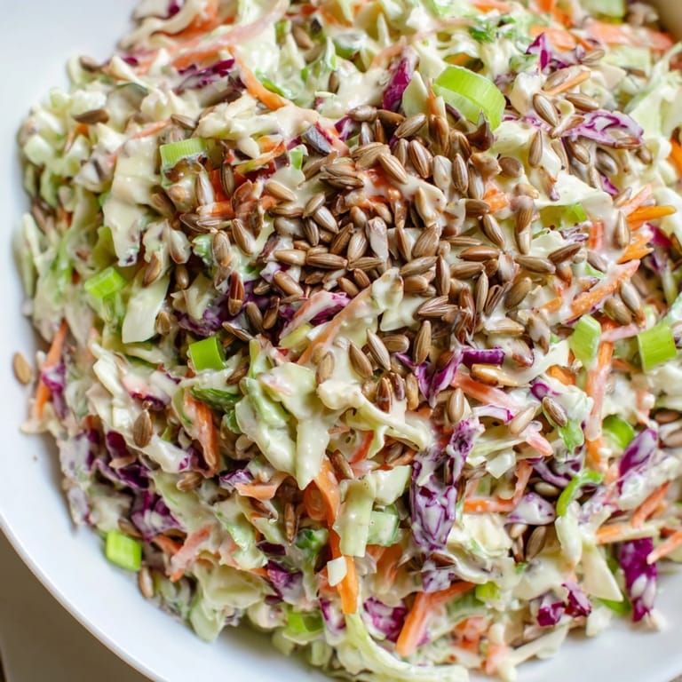 Chilled and refreshing crunchy coleslaw salad, a perfect side dish for your summer barbecue.
