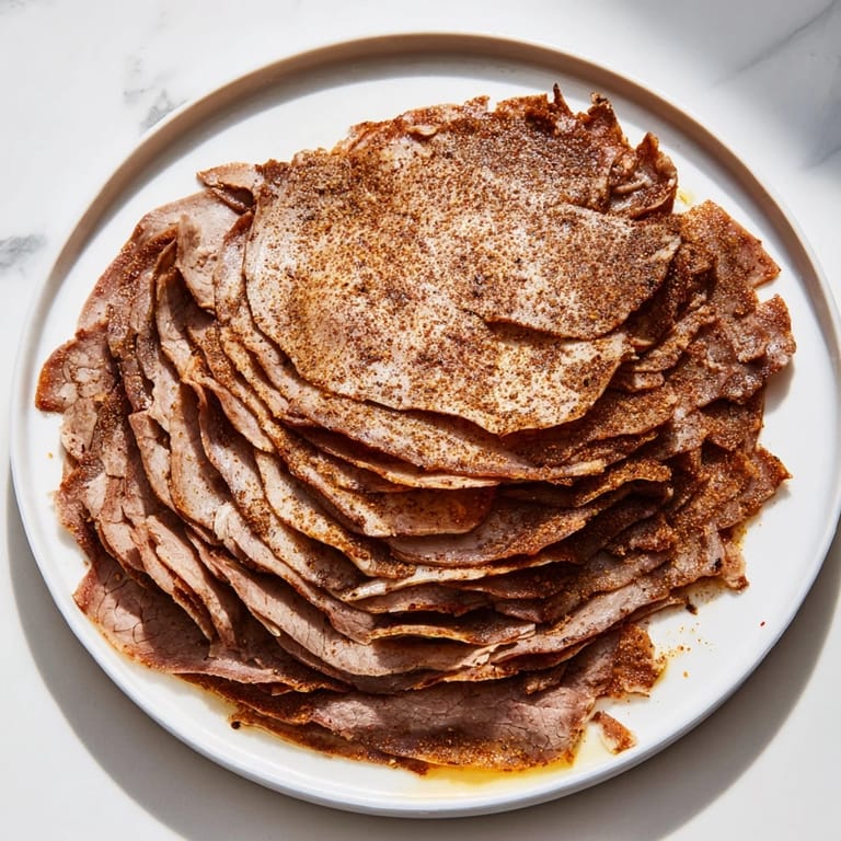 Deliciously stacked Turkish Döner Meat, served with fresh vegetables; a flavorful Turkish main course.